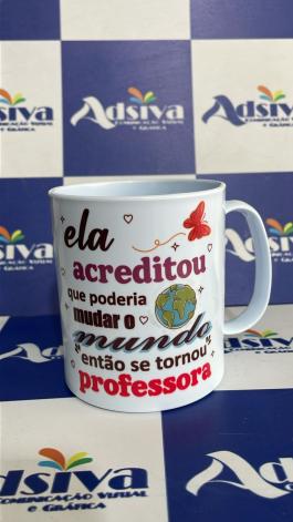 Caneca personalizada do seu jeito Porcelana G  Brilho Personalizado 